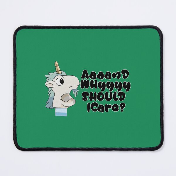 Item preview, blueys Unicorse Puppet Why Should I Care Sticker8png designed and sold by JoyHuel.
