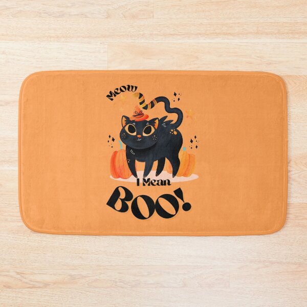 Item preview, Meow I mean boo, spooky cat for Halloween  designed and sold by fluffyfluky.