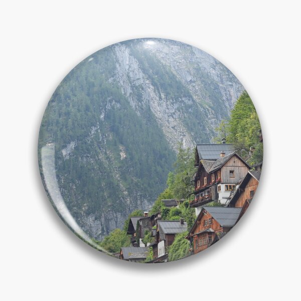 Item preview, Old stone and wooden houses in Hallstatt village Austria designed and sold by goceris.