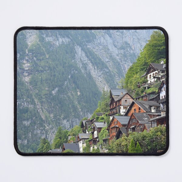 Item preview, Old stone and wooden houses in Hallstatt village Austria designed and sold by goceris.