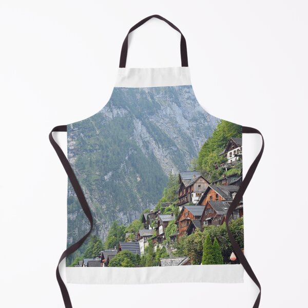Item preview, Old stone and wooden houses in Hallstatt village Austria designed and sold by goceris.