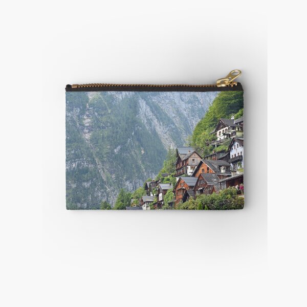 Item preview, Old stone and wooden houses in Hallstatt village Austria designed and sold by goceris.