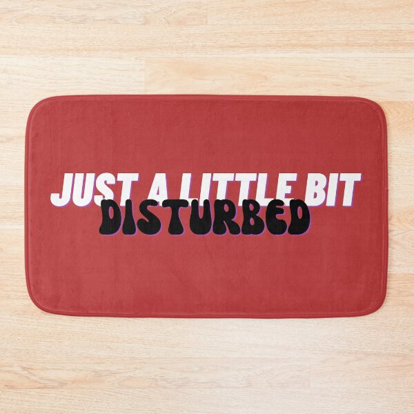 Item preview, Just a Little Bit Disturbed Retro Vintage Sign Funny Sarcastic Weird Quirky Outsider designed and sold by marie-inks.