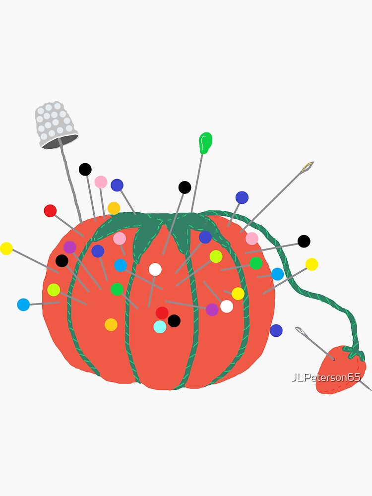Vinyl Sticker: Pin Cushion Vinyl Sticker: Pin Cushion