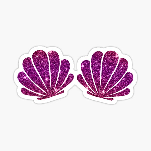 Purple Starfish Mermaid Bra Rental (#0536)
