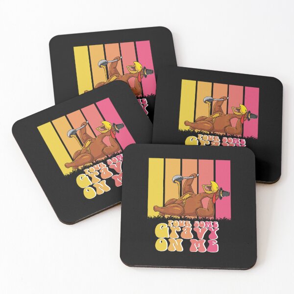 Item preview, Groovy Pour Some Gravy on Me Roast turkey wearing a hat  designed and sold by Mac Store.