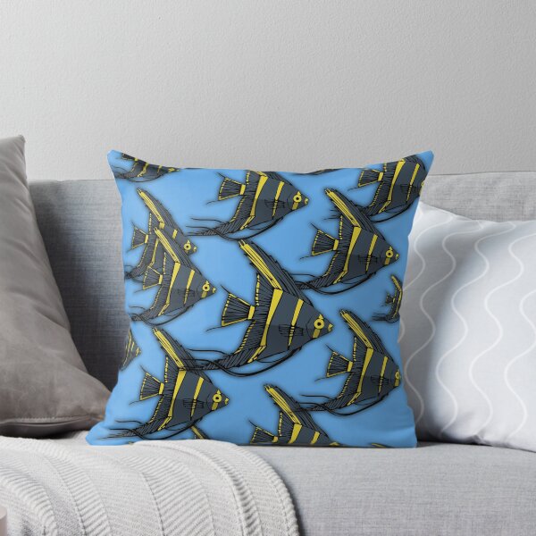 Item preview, Gray & Yellow Angelfish designed and sold by HeadRubble.