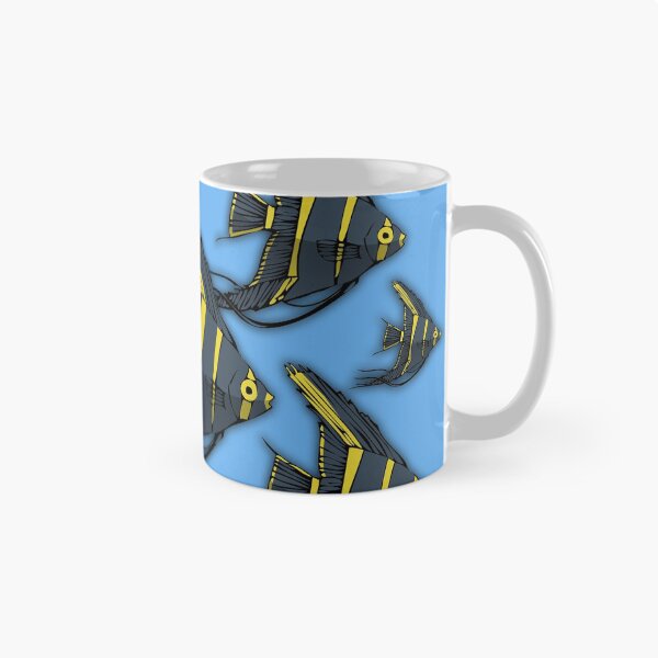 Item preview, Gray & Yellow Angelfish designed and sold by HeadRubble.