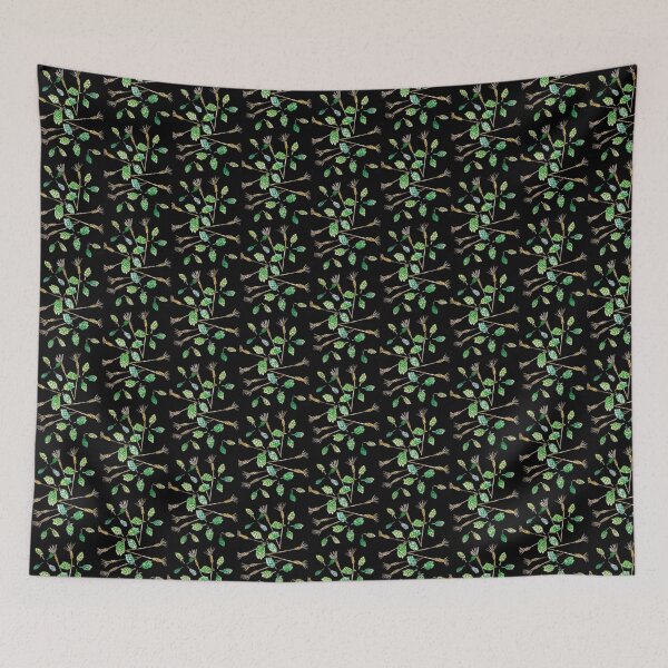 Item preview, Hops and Wheat (dark green background) designed and sold by k.d schubach.