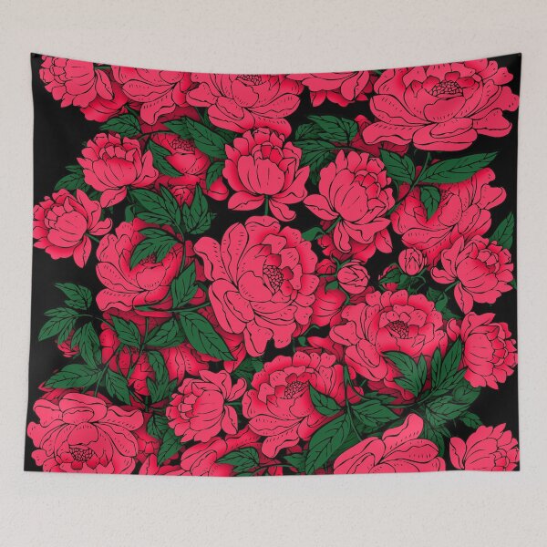Aperçu de l'œuvre Pivoines rouges # 2 créée et vendue par HeadRubble.