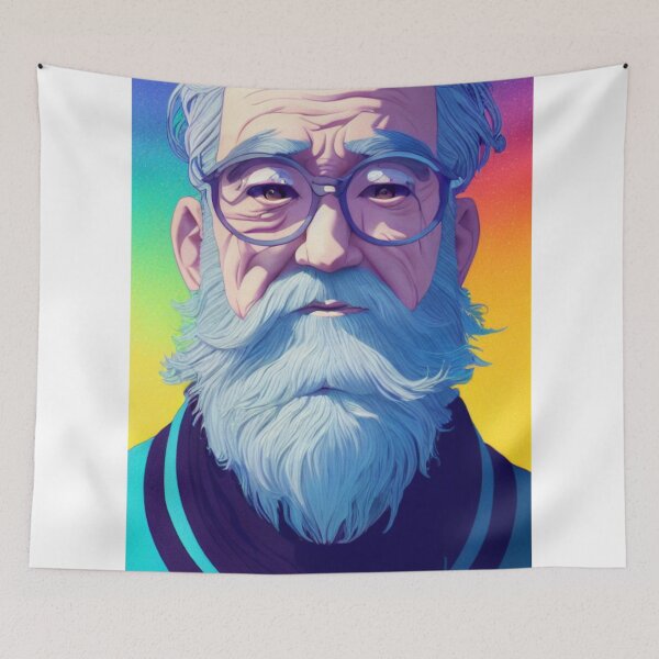 Item preview, Old man with glasses designed and sold by Mirochan80.