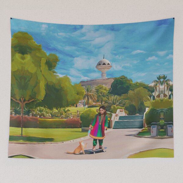 Item preview, Skateboarding in Muttrah Oman designed and sold by Ibaa Al Rawahi.