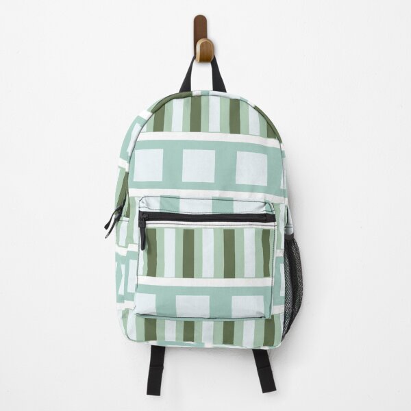 Item preview, Teal Green Square Stripes Pattern designed and sold by Nisha Prabhu.
