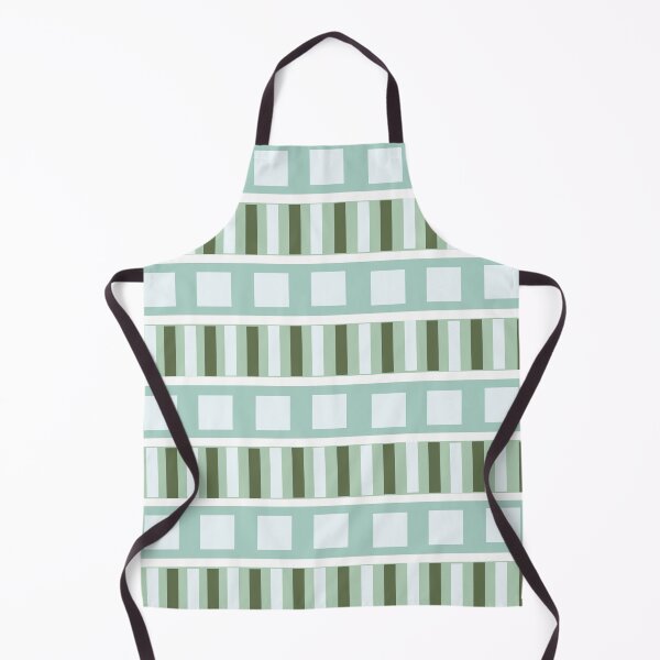 Item preview, Teal Green Square Stripes Pattern designed and sold by Nisha Prabhu.
