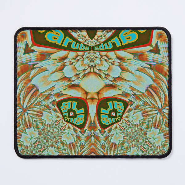 Item preview, UNBELIEVABLE ARUBA SHELLFISH SOUVENIRS - ARUBA  ABSTRACT GEOMETRIC PAINTING PARADISE ISLAND - ARUBA ONE HAPPY ISLAND. designed and sold by Ralek.