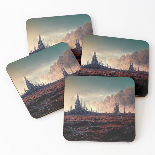 Item preview, abanded planet with smoky sky designed and sold by WeirdStation.