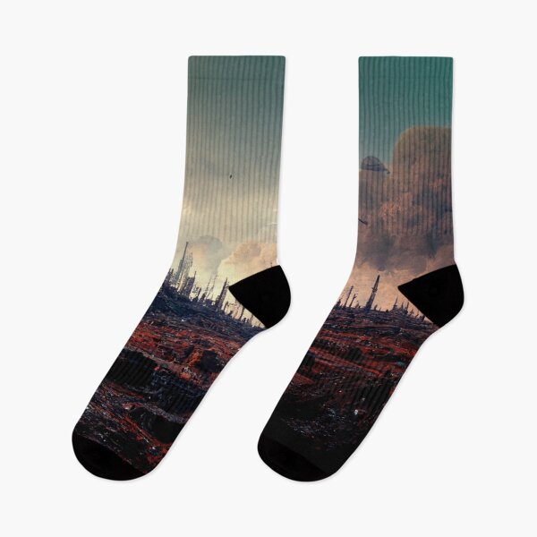 Item preview, abanded planet with smoky sky designed and sold by WeirdStation.