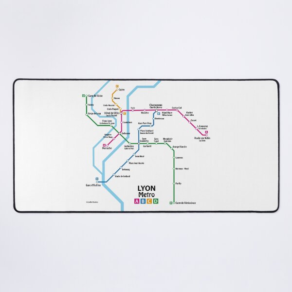 Item preview, LYON Metro Map designed and sold by UrbanRail.