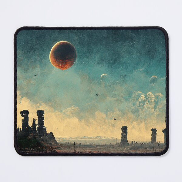 Item preview, abandoned planet skyline view designed and sold by WeirdStation.