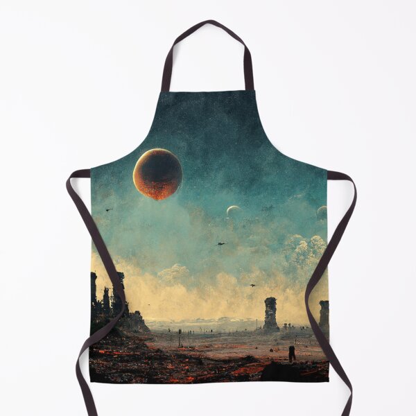 Item preview, abandoned planet skyline view designed and sold by WeirdStation.