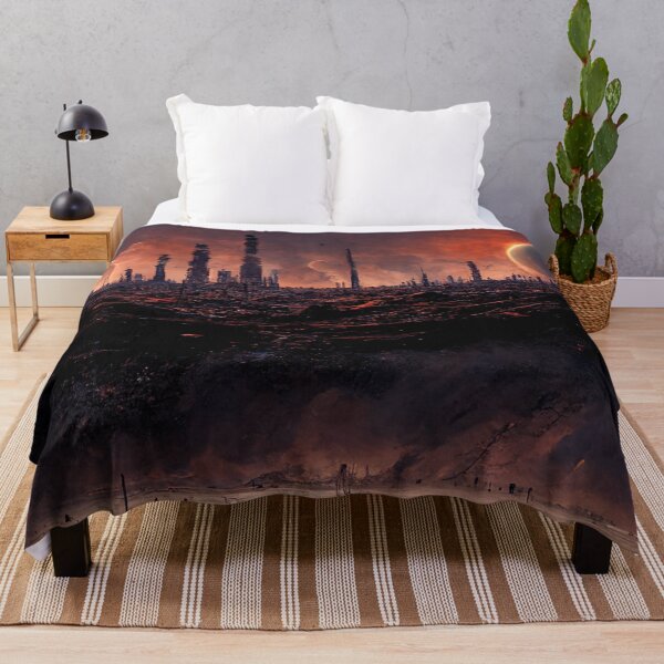 Item preview,  abandoned planet skyline view designed and sold by WeirdStation.