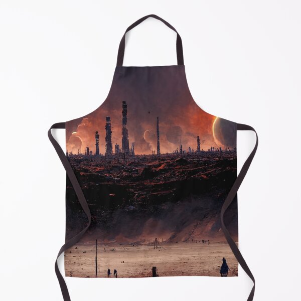 Item preview, abandoned planet skyline view designed and sold by WeirdStation.