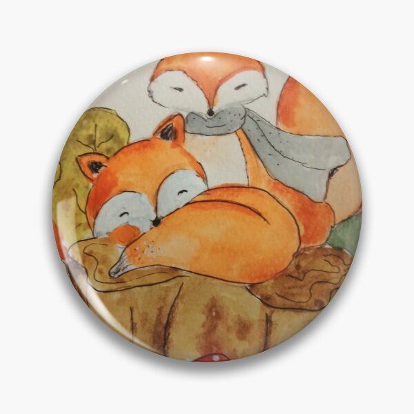 Item preview, Cute Autumn Red foxes designed and sold by Sifan.