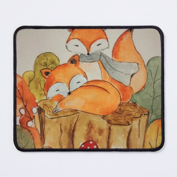 Item preview, Cute Autumn Red foxes designed and sold by Sifan.