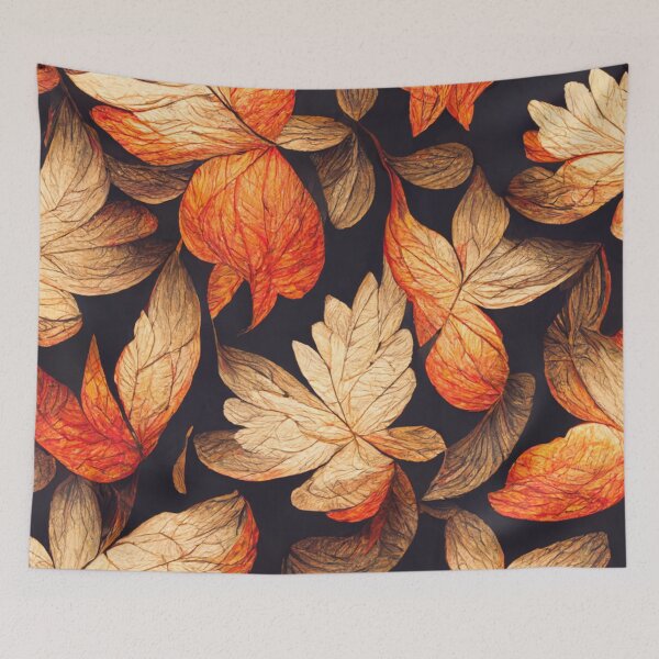 Item preview, autumn leaves seamless pattern designed and sold by WeirdStation.