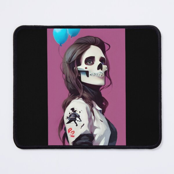 Item preview, profile of a girl skull #5 designed and sold by supeart.
