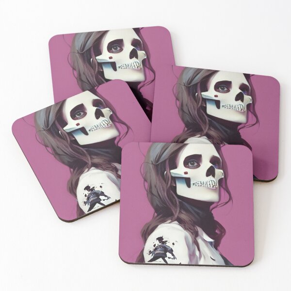 Item preview, profile of a girl skull #5 designed and sold by supeart.