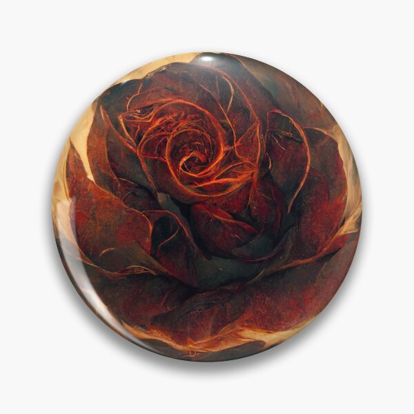 Item preview, Burning rose with flames designed and sold by WeirdStation.