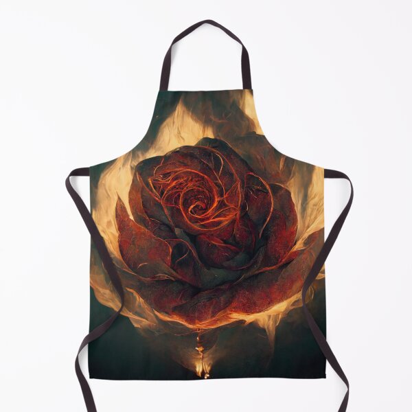 Item preview, Burning rose with flames designed and sold by WeirdStation.
