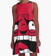 New Jersey Rabid Team Logo A-Line Dress