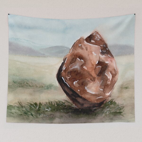Item preview, Boulder - Watercolour Painting designed and sold by Pattokarts.