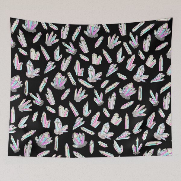 Item preview, CRYSTAL CLUSTER • iridescent on black designed and sold by Jordyn St. John.
