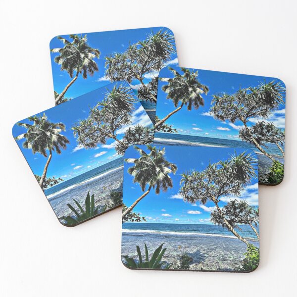 Item preview, Palm tree On a beach and a great sea view designed and sold by Shubatdesigns.