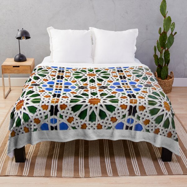 Moroccan Mosaic Throw Blanket