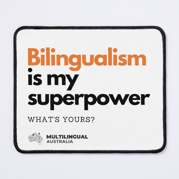 Item preview, Bilingualism is my superpower - what's yours? designed and sold by multilingualaus.