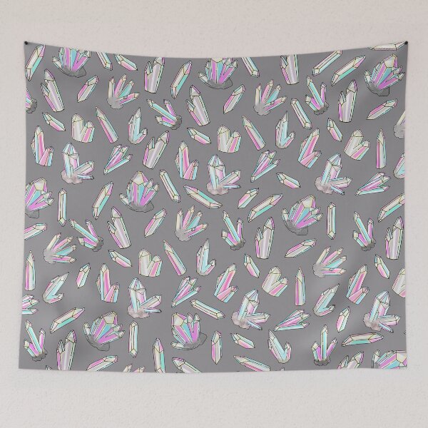 Item preview, CRYSTAL CLUSTER  • iridescent on gray designed and sold by Jordyn St. John.