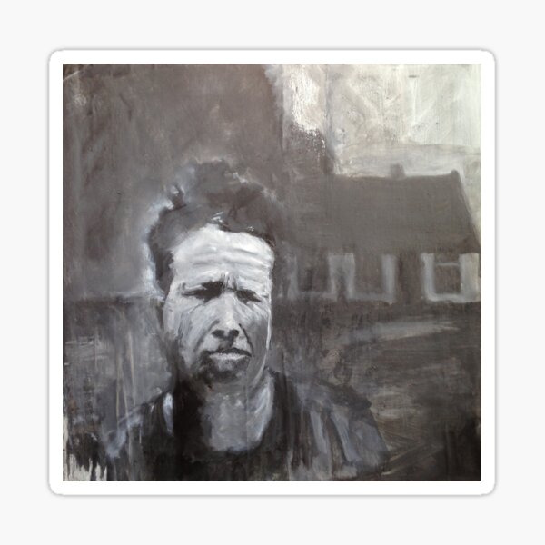 Artikel-Vorschau von Tom Waits, Was baut er dort? Gemälde, designt und verkauft von William Wright.