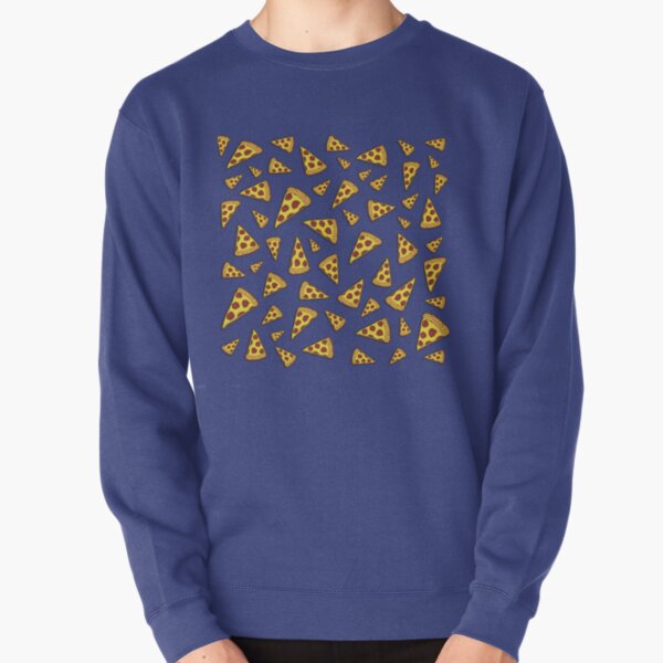 Pizza Slices - Blue Pullover Sweatshirt