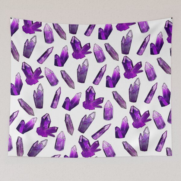Item preview, CRYSTAL CLUSTER • amethyst on white designed and sold by Jordyn St. John.