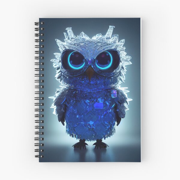 Artikelvorschau, Ice crystal baby owl - Midjourney entworfen und verkauft von AI1artist.