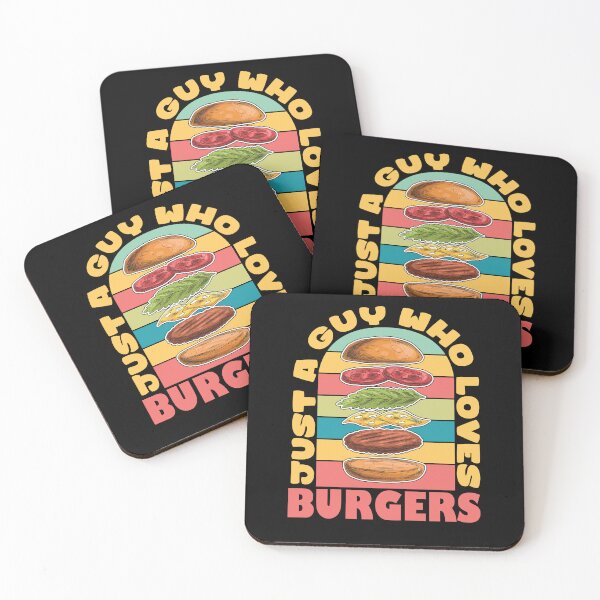 Item preview, Just A Guy Who Loves Burgers Fast Food designed and sold by MooonTees.