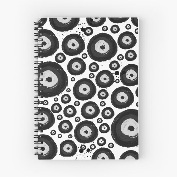 Item preview, 1960's Black and White Ink Eyes Abstract A-Line Dress designed and sold by CARTOON NR.