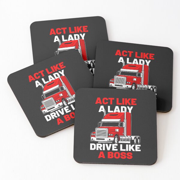 Item preview, Truck driver girl / Act like a lady drive like a boss  designed and sold by portrait4you.