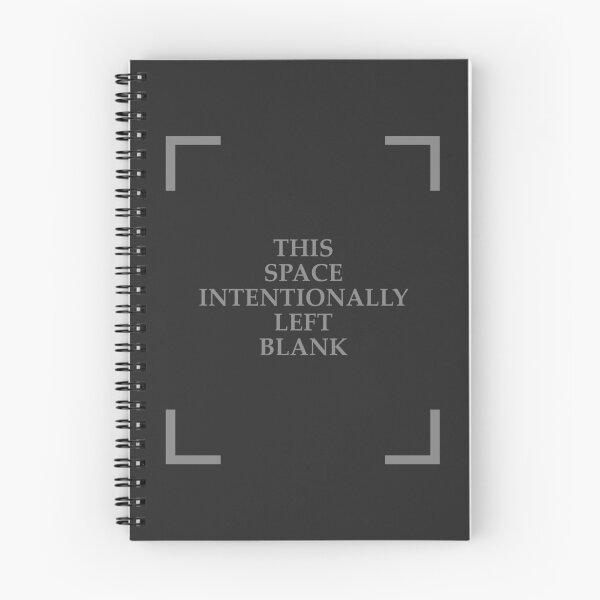 Item preview, This space intentionally left blank (funny) designed and sold by SolidEarthArt.