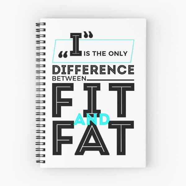 Item preview, Difference Between Fit And Fat Motivational Design designed and sold by Articulate.