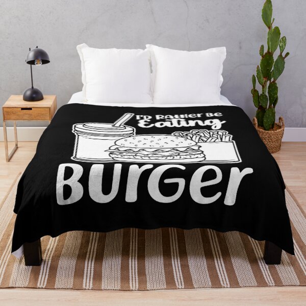 Item preview, I D Rather Be Eating Burger Fast Food designed and sold by MooonTees.